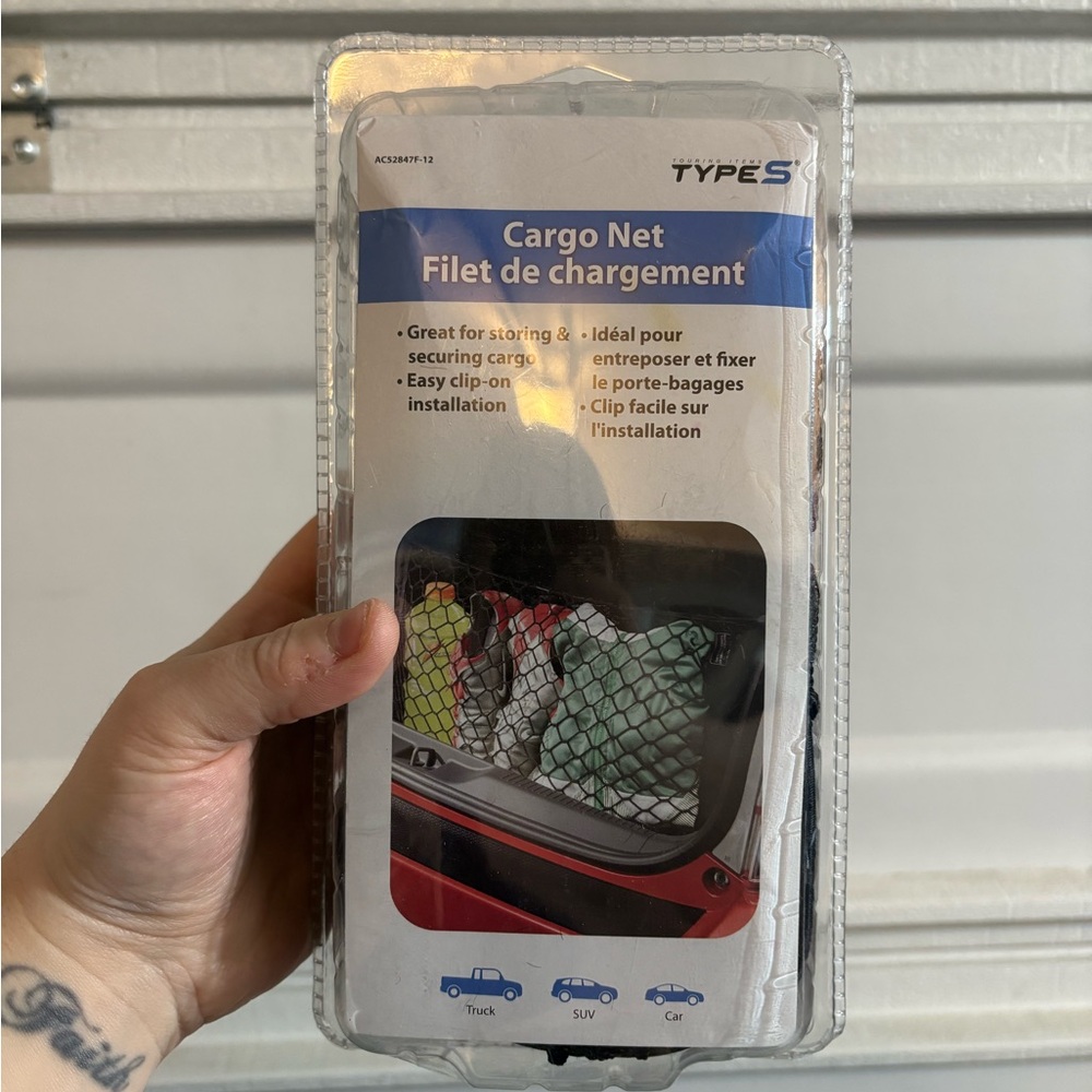Black Cargo Net for car/SUV  Storage